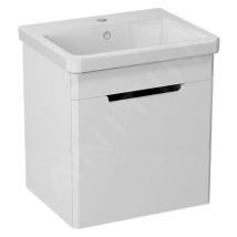 Ella - Meuble lavabo 375x430x340 mm, 1 porte, gauche, blanc EL040-3030 - Sapho