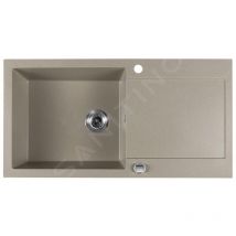 Sapho Éviers - Évier en granite, 970x500 mm, beige GR1612