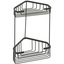 Sapho Gedy Smart - Tablette d'angle en fil métallique, noir mat 2482-14