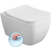 Isvea Vea - wc sospeso, Rimless, bianco 10VA02001 - Sapho