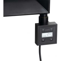 Sapho Ktx - Heizstab Mit Thermostat, 600 W, Schwarz Matt Ktx-b-600