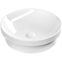 Lavabi - Lavabo, diametro 43 cm, senza troppopieno, senza foro per miscelatore, bianco 3041 - Sapho