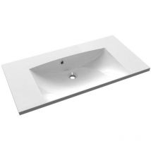 Sapho - Maria - Möbelwaschtisch 90x46 cm, mit Überlauf, ohne Hahnloch, weiß MA090-0