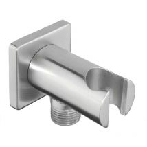 Minimal - Supporto doccia con con presa d'acqua, acciaio inox MI035 - Sapho