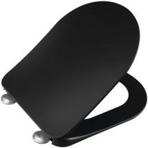 Creavit - Sapho Paula - Abattant wc Slim, duroplast, SoftClose, noir mat KC0903.01.14