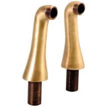 Reitano Rubinetteria Antea - Raccordement pour installation de mitigeur sur bord de baignoire, 2 pièces, bronze 9856 - Sapho