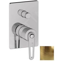 Sapho Robinetterie - Mitigeur encastré, 2 sorties, avec corps d’encastrement, bronze BB042/18