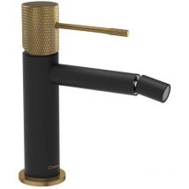 Solaris - Bidetarmatur, mattschwarz/mattgold WD003G - Sapho