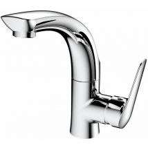 Soliter - Miscelatore da lavabo fly con braccio di erogazione girevole, cromo DF004 - Sapho