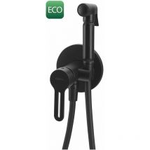 Sapho - Wasserarmaturen - Set Unterputzarmatur Mit Bidetbrause, Mit Körper, Schwarz Matt 1103-15