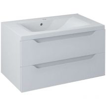 Sapho - Wave - Waschtischunterschrank 80x45x48 cm, 2 Schubladen, weiß WA080-3030