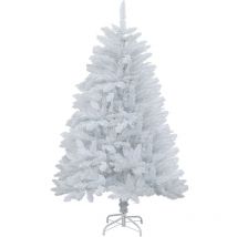 Sapin artificiel blanc de 60 cm, sapin de Noël blanc canadien à charnière de haute qualité, sapin blanc, léger, facile à assembler, avec support de