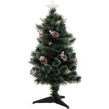 Fééric Lights And Christmas - Sapin fibre optique intérieur Sofia H90cm 34 led + transfo - Feeric lights & christmas