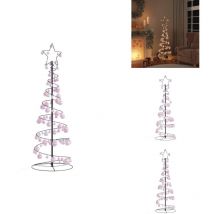 Vidaxl - Sapin de Noël à led avec boules 100 led blanc chaud 150 cm - Sapin De Noël led - Sapins De Noël led - Décoration De Noël - Lumière led