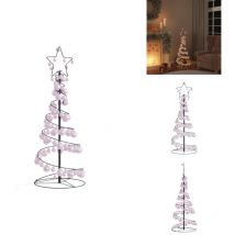 Sapin de Noël à LED avec boules 80 LED blanc chaud 120 cm - Sapin De Noël LED - Sapins De Noël LED - Décoration De Noël - Lumière LED