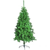 Sapin de Noël Oslo, Sapin artificiel extra épais, véritable Sapin effet pvc, 727 branches, hauteur 210 cm - Dmora