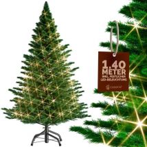 Casaria - Sapin de Noël artificiel 140-180cm support inclus arbre de noël décoration Sapin Artificiel réaliste 140 cm