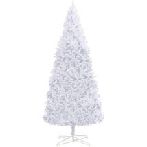 Sapin de Noël artificiel 400 cm Blanc Vidaxl