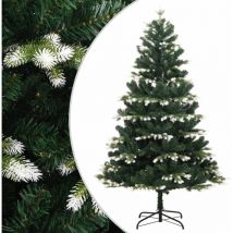 Sapin de Noël artificiel à charnières avec neige floquée 240 cm Vidaxl