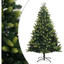 Sapin de Noël artificiel à charnières avec support 210 cm Vidaxl