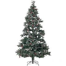 Beliani - Sapin de Noël Artificiel avec Effet Givre sur Branches 210 cm Vert