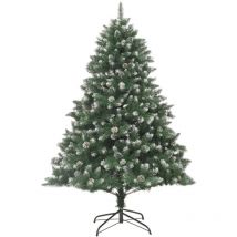 Sapin de Noël artificiel avec support 180 cm pvc Vidaxl