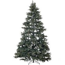 Beliani - Sapin de Noël Artificiel Matière Synthétique et Métal 180 cm Vert et Rouge Huxley
