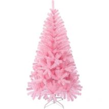 Coocheer - Sapin de Noël artificiel rose de 1,2 m avec support en métal, sapin de Noël non éclairé avec 300 branches, assemblage facile, pour