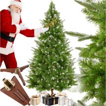 Tectake - Sapin de Noël artificiel tonnerre, 180 cm, aiguilles moulées par injection -