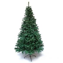 Sapin de Noël artificiel tradition et qualité - Arbre pour décoration de Noël avec support 210 cm Vert