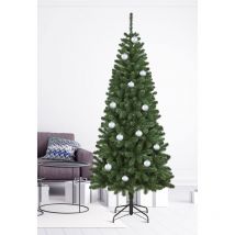 Sapin de Noël Edimburgo, Sapin artificiel extra épais, véritable Sapin effet pvc, 948 branches, hauteur 240 cm - Dmora
