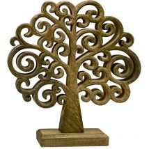 Signes Grimalt - Petit sapin de Noël en bois, décoration de Noël originale, idéal pour cadeaux, décorations et travaux manuels.