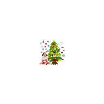 Sapin de Noël en feutre bricolage Kit de Noël pour enfants