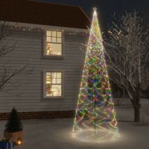 Sapin de Noël en led : 8m de haut 3000 led Multicolore - Multicolores