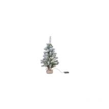 Mini sapin impérial enneigé avec microLED Ø30x45cm Lumineo