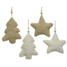 Sapin de Noël ou Etoile à suspendre 22 cm. Pièce unique