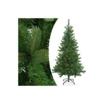 Sapin de Noël Vert réaliste 140 cm avec 470 branches et pied support - Vert