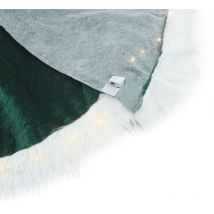 Sapin de Noël 301215 Tapis de sol pour sapin 110 cm Mini lumières LED Couleur: Vert