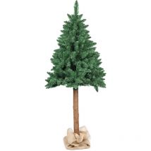 Viking Choice - Sapin de Noël artificiel 160 cm - sapin avec tronc en bois