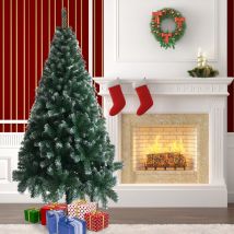 L&h-cfcahl - Sapin de Noël artificiel Arbre de Noël en pvc blanc 650 branches de 6 pieds en fer