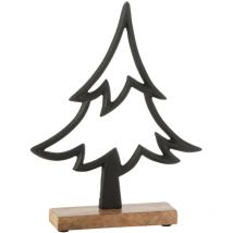 Sapin décoratif en aluminium noir 25 cm