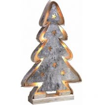 Sapin décoratif en bouleau avec led 65 cm