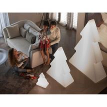 Moovere - pinus 100 Arbre de Noël câblé avec lumière led froide 6000K très résistant à l'extérieur. Fabriqué en polyéthylène en Espagne