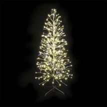 sapin spray - cuivre - 2.1 mètres - 600led - blanc chaud - pétillant - festilight 40478-cmatp9