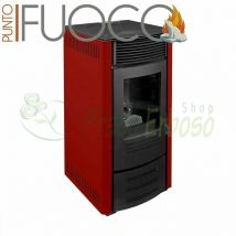 Punto Fuoco - Sara - Estufa de pellets de 13 kw rojo