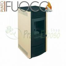 Sara - Poêle à granulés de 13 kw ivoire