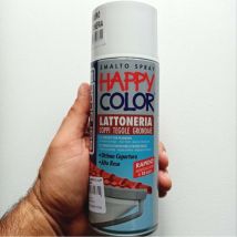 Rosso coppo semilucido bomboletta vernice happy color lattoneria spray 400ml per lamiera legno ferro muro carta - Saratoga