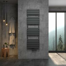 Sardora Design Badheizkörper Handtuchheizung Handtuchtrockner Anthrazit 1200x600mm ohne Multiblock - Witen&nock