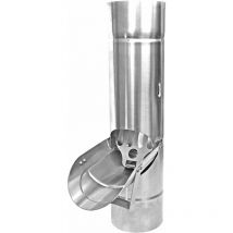 Sarei - Haus- und Dachtechnik, Regenwasserklappe mit Sieb Zink 80 millimetri, B00UFJLNQ6