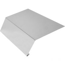 Rinneneinhang ohne Wasserfalz 1000 x 200 mm natur Dachabschlüsse - Sarei